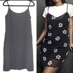 EXPRESS | 90’s Baby Doll Slip Dress Embellished